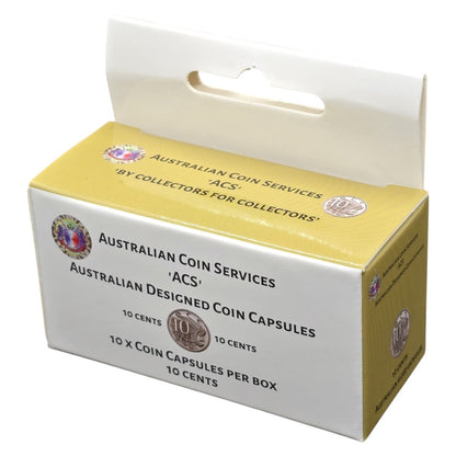Australian Coin Capsules 10pk - 10c Coin