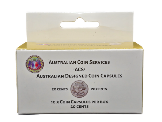 Australian Coin Capsules 10pk - 20c Coin
