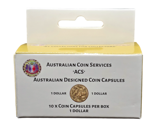 Australian Coin Capsules 10pk - $1 Coin