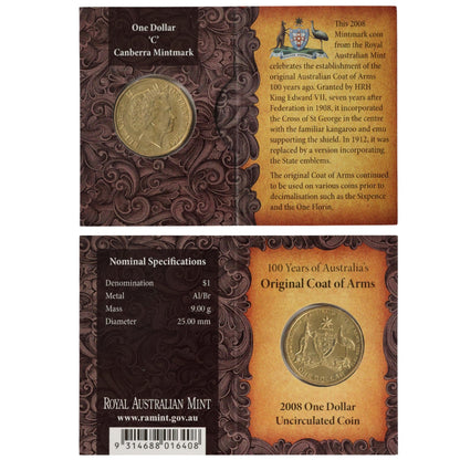 2008 $1 Coin - 100th Anniversary of the Original Coat of Arms
