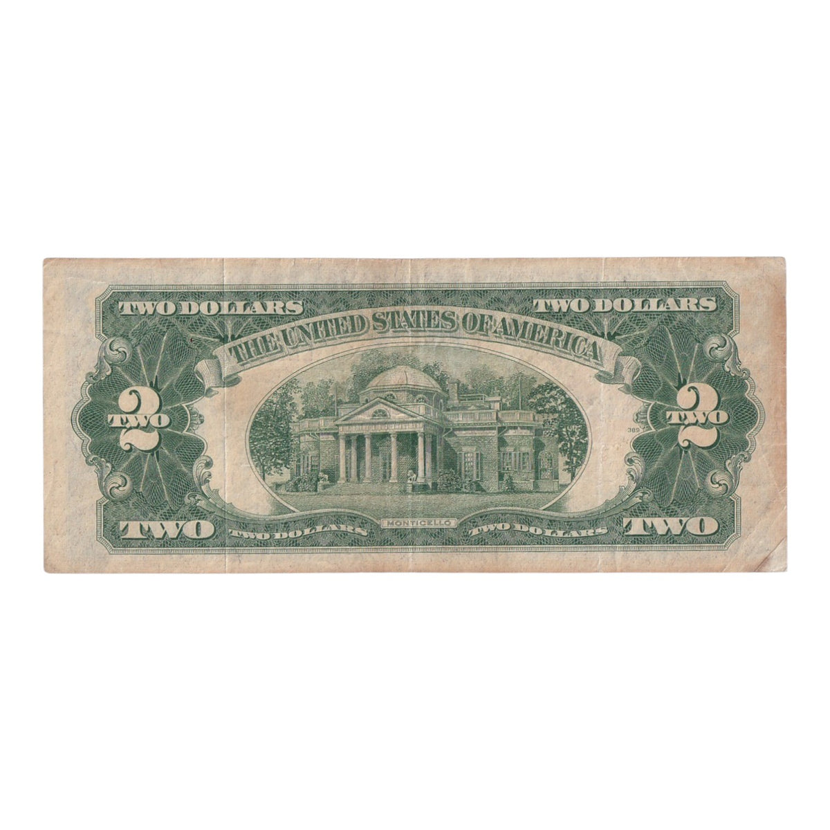 1928-G $2 Red Seal United States Note (VF-25 to VF-30)