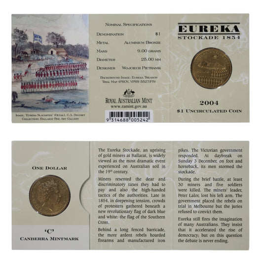 2004 $1 Coin - 150th Anniversary of the End of the Eureka Stockade