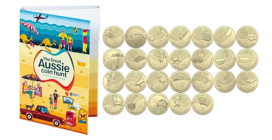 2019 Great Aussie Coin Hunt - Folder and 26 $1 Coins