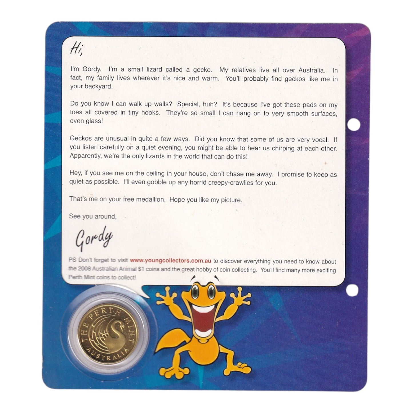 2008 Perth Mint $1 Coin - Young Collectors - Australian Animals
