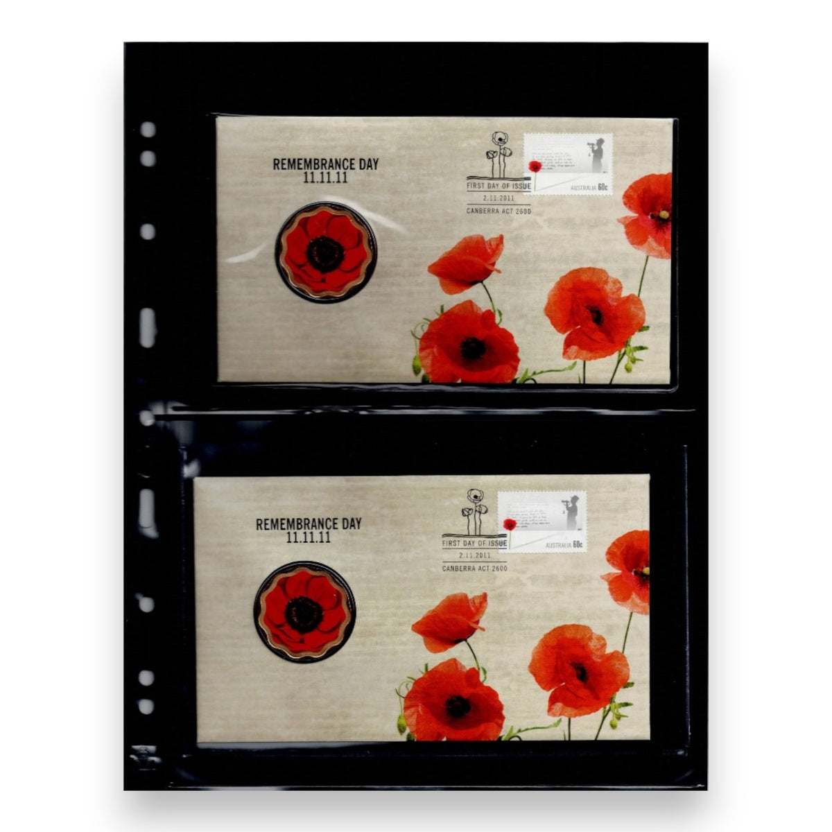 Lighthouse GRANDE 2S - Black Double-Sided Sheet Protectors (Pack of 5)