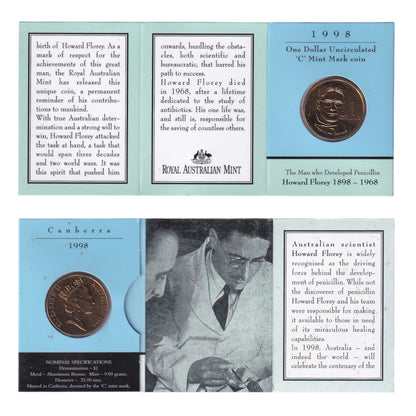 1998 $1 Coin - 100th Anniversary of Howard Florey