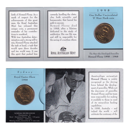 1998 $1 Coin - 100th Anniversary of Howard Florey