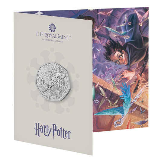 2024 Harry Potter - Winged Keys UK 50p Brilliant Uncirculated Coin