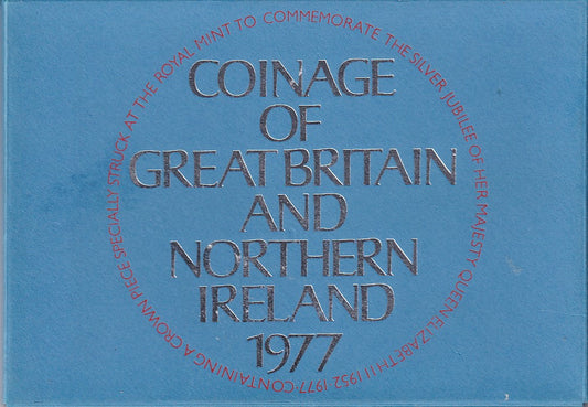 1977 UK Proof Annual 7 Coin Set - Silver Jubilee of Queen Elizabeth II
