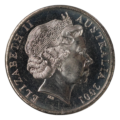 2001 20c Coin - Centenary of Federation - Western Australia - Uncirculated