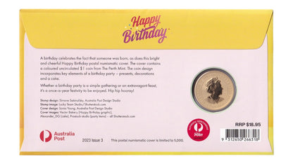 Happy Birthday 2023 Postal Numismatic Cover