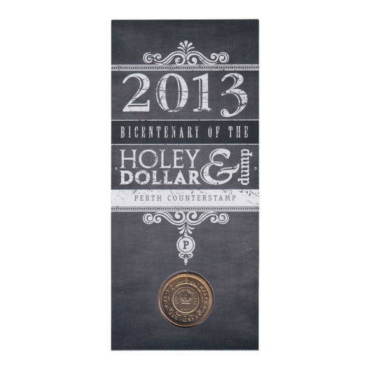 2013 $1 Coin - Bicentenary of the Holey Dollar & Dump - 'P' Counterstamp