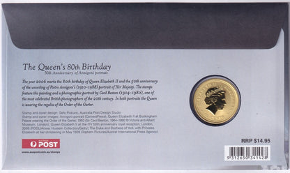 2006 Perth Mint PNC - QEII 80th Birthday