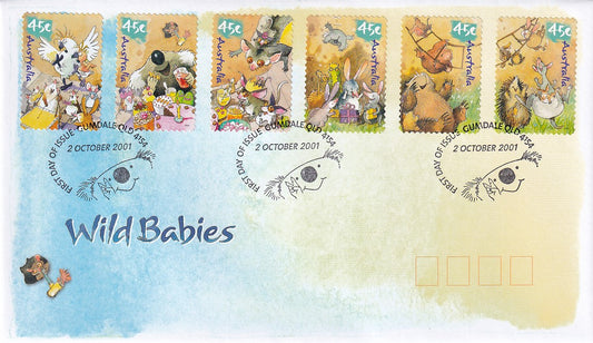 2001 Australian First Day Cover - Wild Babies - S/A FDC (6)