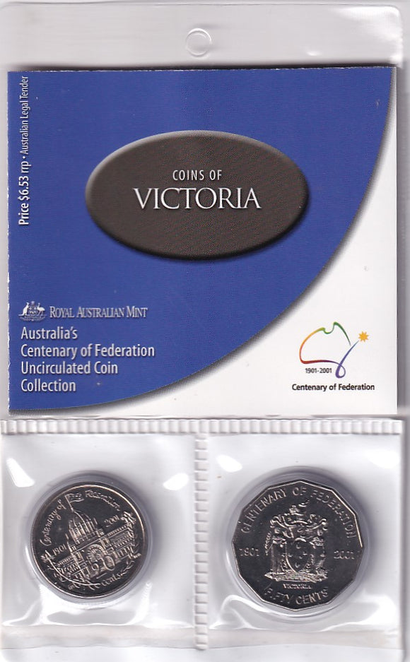 2001 Centenary of Federation - VICTORIA - Uncirculated Coin Collection