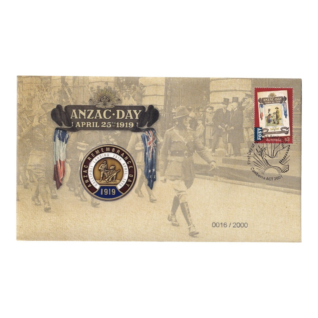 2019 PMC - ANZAC Day - Limited Edition Medallion Cover