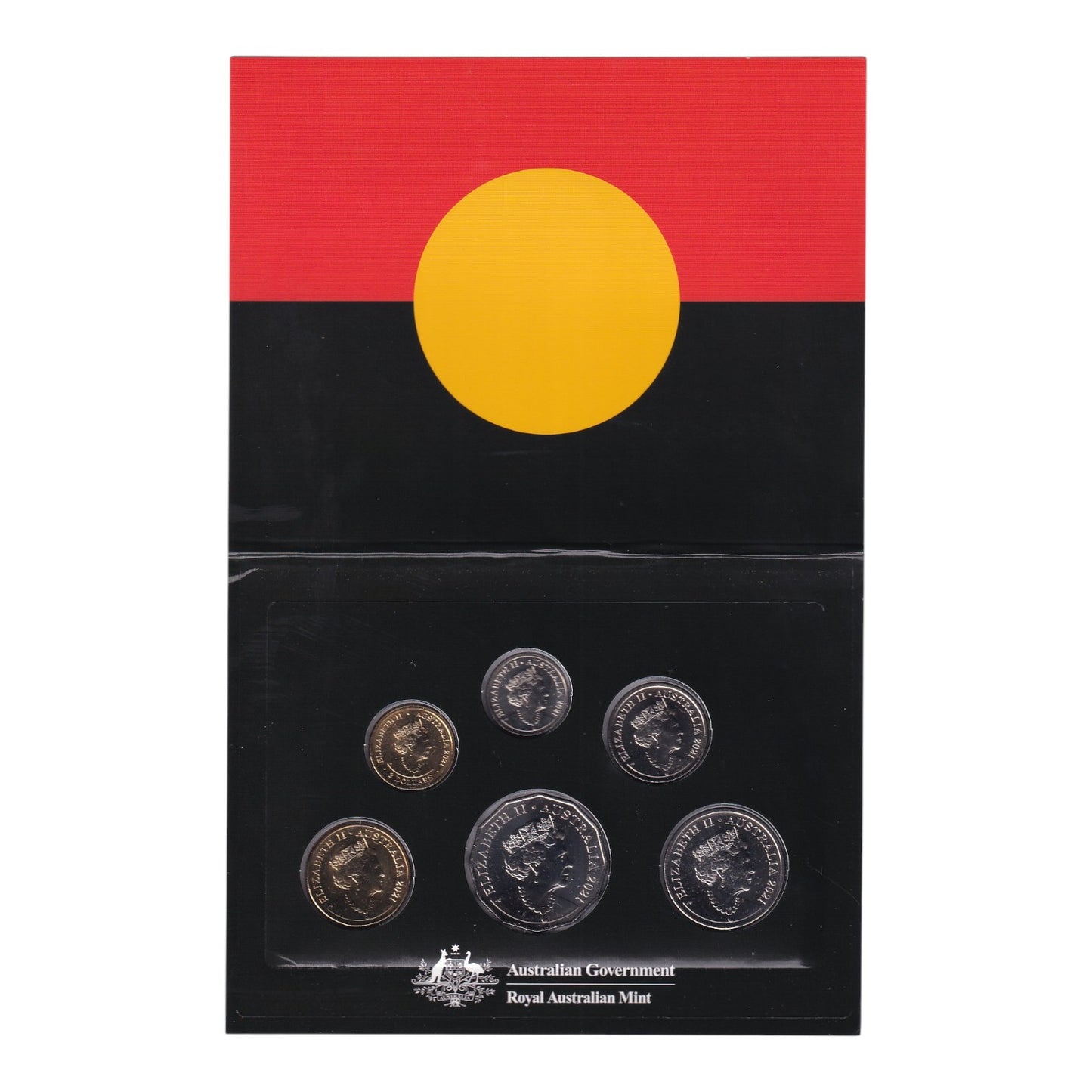 2021 Six Coin Uncirculated Annual Set - 50th anniversary of the Australian Aboriginal Flag