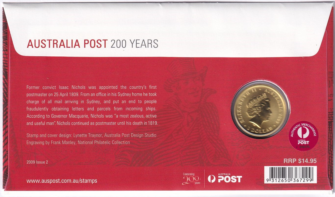 2009 Perth Mint PNC - Australia Post 200th Anniversary
