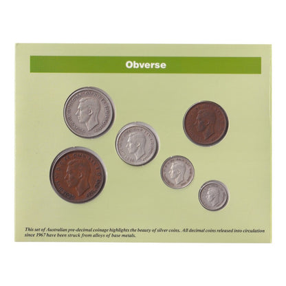 Australian Pre-Decimal Coin Set - Australian Coinage of King George VI, 1938-1952 - Sherwood