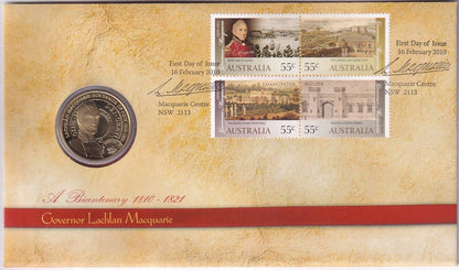 2010 Perth Mint PNC - Governor Lachlan Macquarie Bicentenary