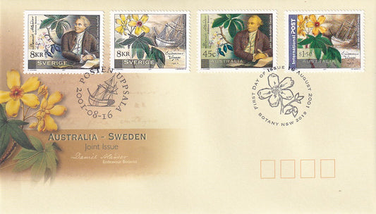 2001 Australian First Day Cover - Sweden - Australia Joint Issue FDC (4)