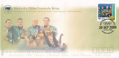 2000 Official Australian Olympic Gold Medallist First Day Covers Collection