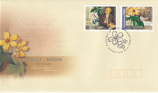 2001 Australian First Day Cover - Sweden - Australia Joint Issue - FDC (2)