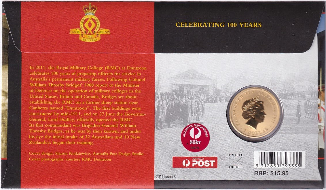2011 Perth Mint PNC - Centenary of RMC Duntroon