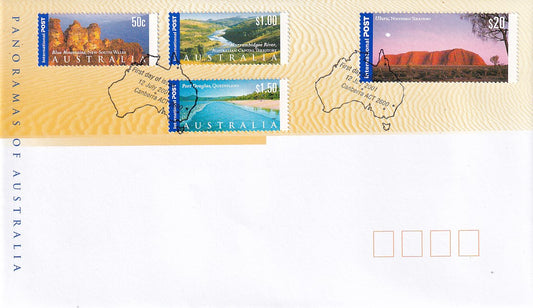 2001 Australian First Day Cover - Panoramas of Australia - FDC (4) APO