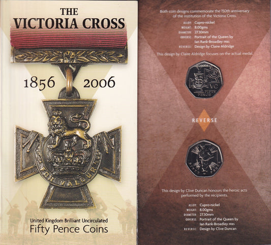 2006 BU 50p Coin Pack - The Victoria Cross (1856-2006) - Brilliant Uncirculated