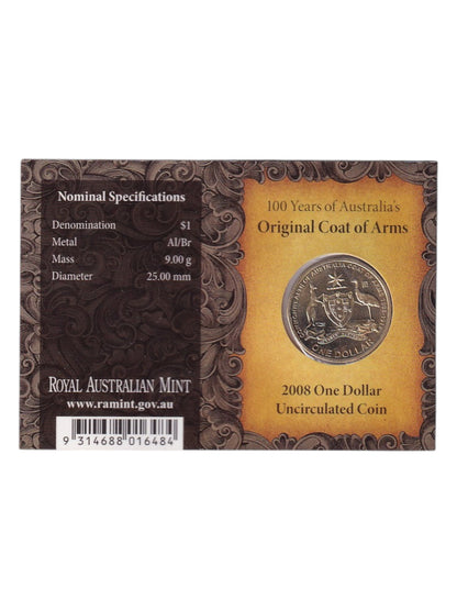 2008 $1 Coin - 100th Anniversary of the Original Coat of Arms