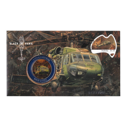 2022 PMC - Black Hawk Helicopter End of Service Retirement Medallion Postal Cover