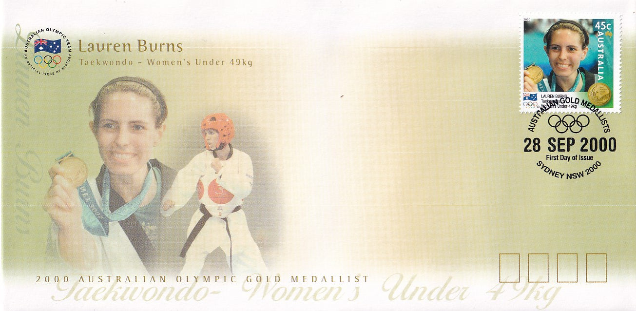 2000 Official Australian Olympic Gold Medallist First Day Covers Collection