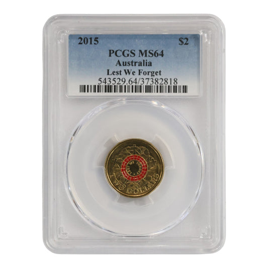 2015 $2 Coin - Lest We Forget - MS64 - #37382818