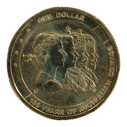 2010 $1 Coin - Centenary of Australian Coinage – 'S' Privy Mark