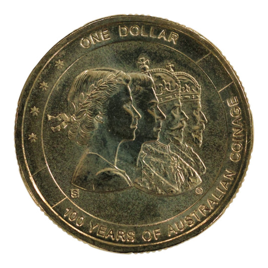 2010 $1 Coin - Centenary of Australian Coinage – 'S' Privy Mark
