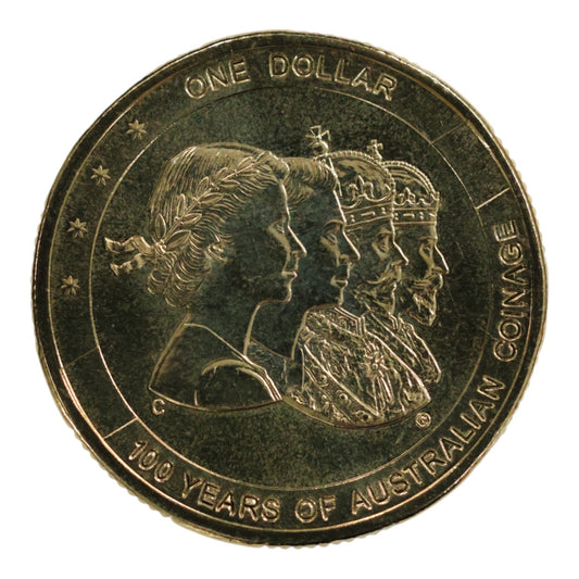 2010 $1 Coin - Centenary of Australian Coinage – 'C' Privy Mark