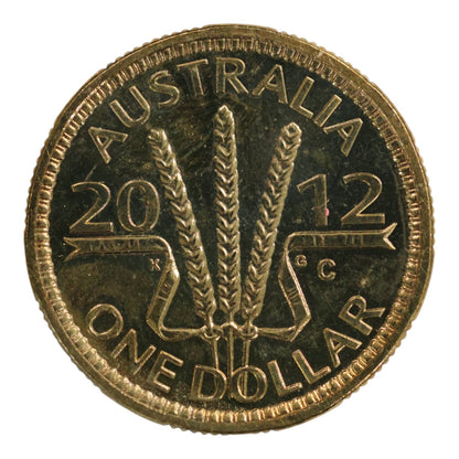 2012 $1 Coin - Wheat Sheaf Dollar - 'C' Mintmark