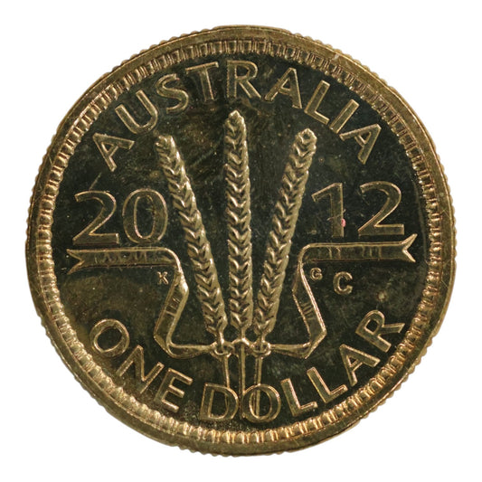 2012 $1 Coin - Wheat Sheaf Dollar - 'C' Mintmark