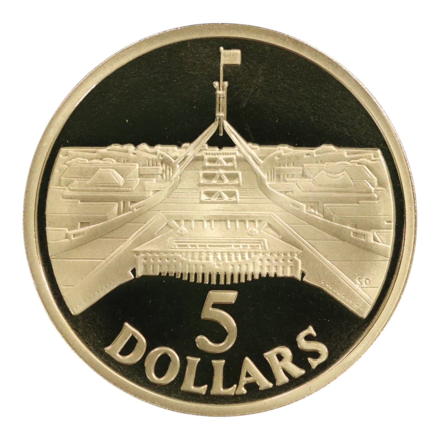 1988 $5 Proof Coin - New Parliament House