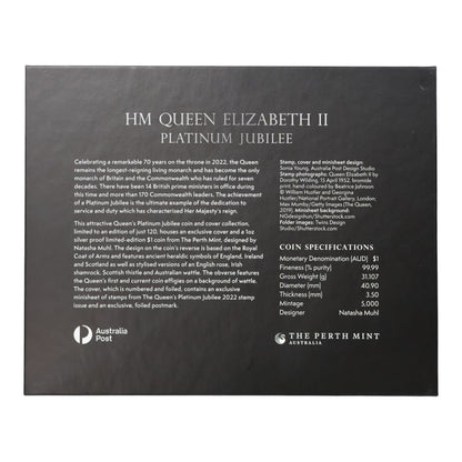 2022 Impressions - Queen Elizabeth II Platinum Jubilee Coin and Cover Collection