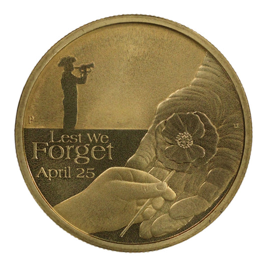 2018 Perth Mint $1 Coin - ANZAC Day - Poppy