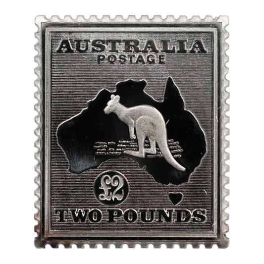2013 Kangaroo and Map Silver Ingot – 100 Years of Commonwealth Stamps