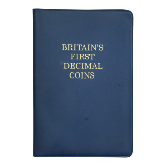 1971 Britain's First Decimal Coins - Blue Folder