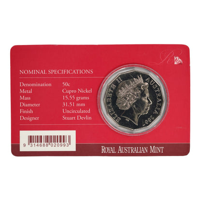 2007 50c Coin - Royal 60th 'Diamond' Wedding Anniversary