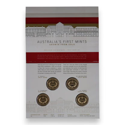 2016 $1 Privy Mark Four Coin Set: Australia's First Mint's
