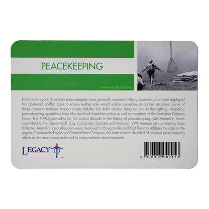 2016 20c Coin - 'Anzac to Afghanistan' - Peacekeeping