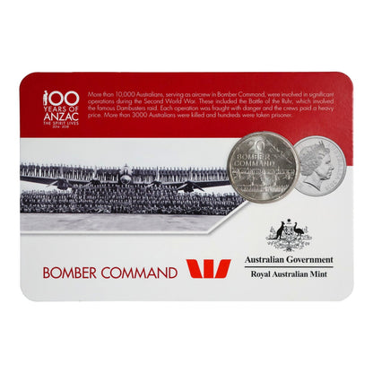 2016 20c Coin - 'Anzac to Afghanistan' - Bomber Command