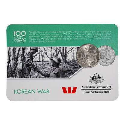 2016 20c Coin - 'Anzac to Afghanistan' - Korean War