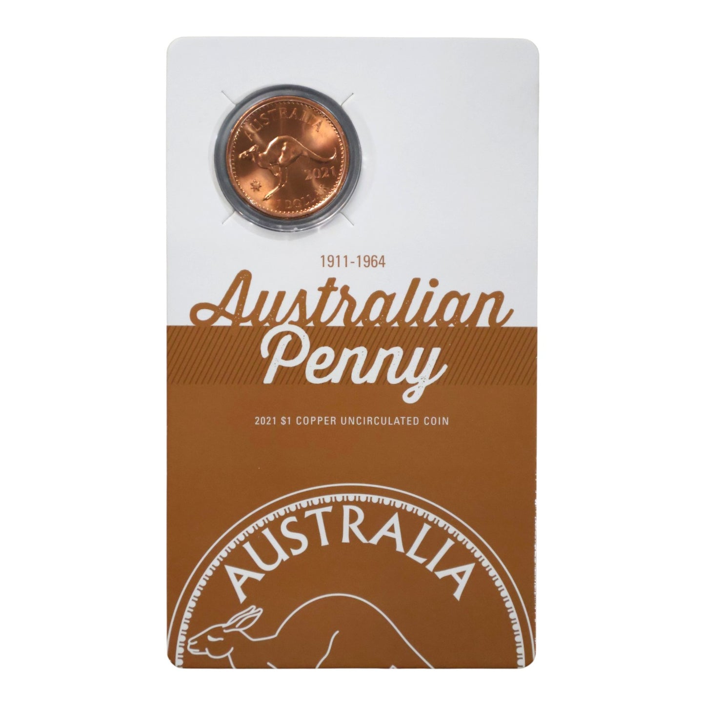 2021 $1 Copper Uncirculated Coin – 110th Anniversary of the Australian Penny (1937–1964 Tribute)